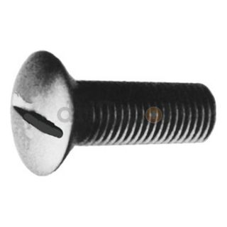 DrillSpot 72059 #6 32 x 1/2 Slotted Oval Head Machine Screw 18 8