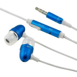 BasAcc Universal Blue 3.5mm In ear Stereo Headset with Mic Today $5