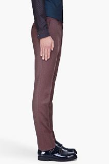 Kenzo Mottled Brown Formal Pants for men