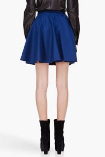 Mandy Coon Navy Leather Trim Urban Twilight Skirt for women
