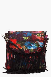 Jeffrey Campbell Floral Tassel Shoulder Bag for women