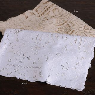Embroidered and Cutwork 72 inch Round Tablecloth Set Today $87.99