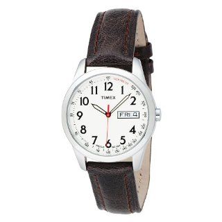 Timex Mens T2N228 Elevated Classics Dress Brown Leather Strap Watch