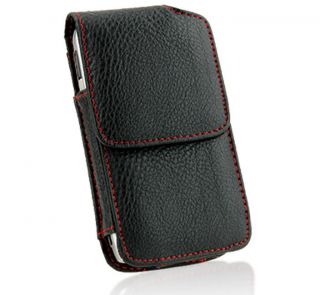 Premium iPhone 4 and iPhone 4G Leather Vertical Case with Screen