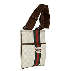 Gucci Small PVC Logo Crossbody Messenger Bag