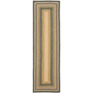 Hand woven Indoor/Outdoor Reversible Multicolor Braided Rug (23 x 8