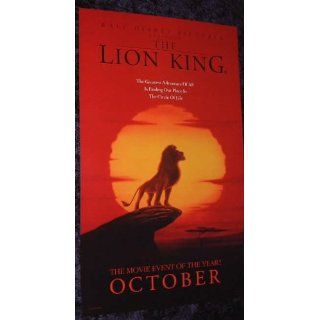 Walt Disneys THE LION KING   Movie Poster Print   11 x 17