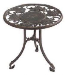 Whitehall Vineyard Side Table   French Bronze Patio, Lawn