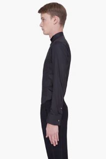 John Galliano Black Pleated Shirt for men