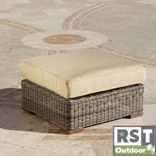 RST Resort Collection 36 inch Oversized Ottoman in Weathered Grey