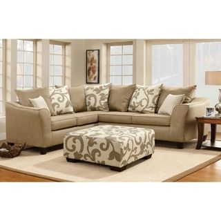 Enitial Lab Bernice Sand Stone Fabric Sectional