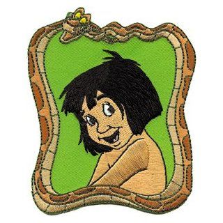Book Mowgli Snake Frame Embroidered Iron on Disney Movie Patch DS 237