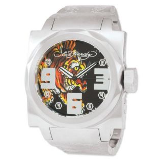 Ed Hardy Mens Baragon Tiger Stainless Steel Watch
