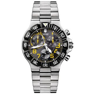 Victorinox Swiss Army Mens Summit XLT Chronograph Black/ Yellow Dial