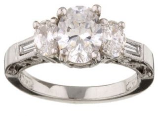 Tacori Platinum 3/4ct TDW Diamond Engagement Ring (G, VS)
