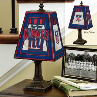New York Giants 14 inch Art Glass Lamp