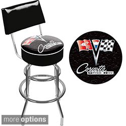 Officially Licensed GM Corvette Padded Bar Stool with Back Today $160