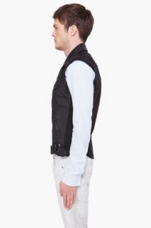 Pierre Balmain Black Textile Vest for men