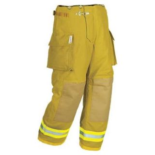 Sperian Fire S39 Vectra PBI   Xlarge Turnout Pants, Natural, XL, Inseam 30 In.
