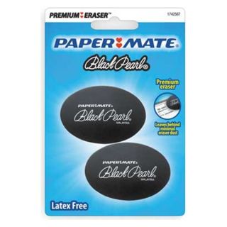Paper Mate 1742567 Eraser, Black, PK2