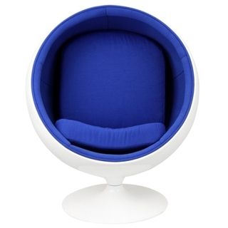 Eero Aarnio Style Kids Ball Chair in Blue