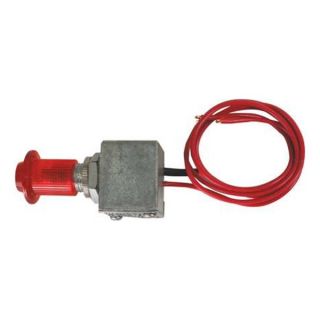 Truck Lite Co Inc 102 3 Push Pull Switch, Illuminated, Red
