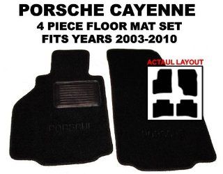 Porsche Cayenne OEM *BLACK* Floor Carpet Mats Matting (Two Piece Front