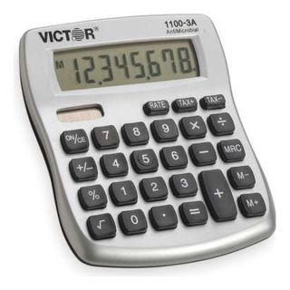 Victor 1100 3A Portable Calculator, LCD, 10 Digits