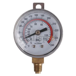 Approved Vendor 1EPE8 Analog Panel Mt Thermometer, 40 to 240F