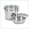 Farberware Classic Stainless Steel 3 Quart Stack N Steam Saucepot and
