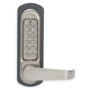 Kaba LD4724832D41 Lever, Push Button, Satin Chrome