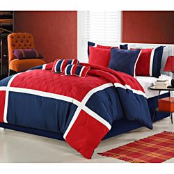 Quincy Blue/Red 8 piece Comforter Set Today $89.99   $99.99 4.0 (3