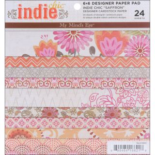 Indie Chic Saffron 6x6 inch Paper Pad (24 Sheets) Today $6.99
