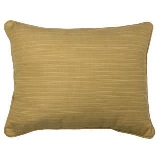 Textured Light Yellow Corded Outdoor Pillows (Set of 2)