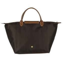 Longchamp Le Pliage Brown Nylon/Leather Travel Bag