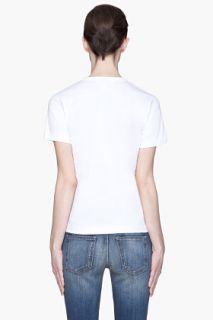Comme Des Garçons Play  White Black Heart Emblem T shirt for women