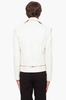 JUUN.J Ivory Tone Biker Jacket for men