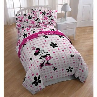 Minnie Mouse Falling Dots Full size 5 piece Bed in a Bag with Sheet