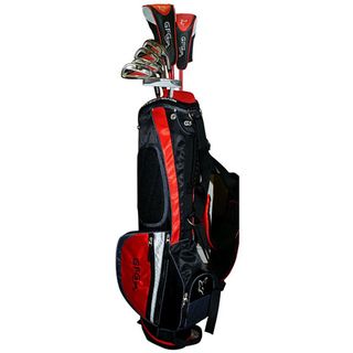 Gray Fox Golf Junior Combo Golf Set with Red and Black Stand Bag