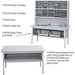 Safco E Z Sort Grey Metal Sorting Table Base Compare $423.99 Today $