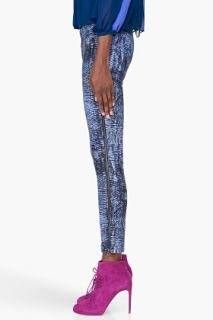 See by Chloé Lavender Printed Zip Pants for women