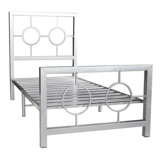 Circle Design Twin size Metal Bed Frame