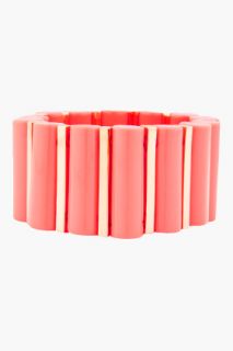 Marc By Marc Jacobs Coral Red Tubular Stretch Bracelet for women