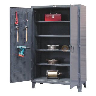 Strong Hold 46 PB 244 Pegboard Storage Cabinet, Dark Gray