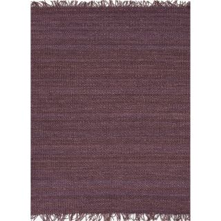 Handmade Flat weave Solid Pink/ Purple Hemp/ Jute Rug (2 x 3) Today