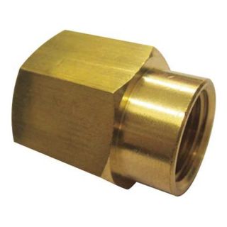 Approved Vendor 6AYR7 Red Brass Coupling, 3/4x1/2 In