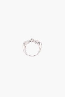 Tom Binns Oxidized Silver Nophobia Spider Ring for women