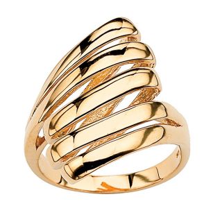 18k gold over silver multi row dome ring msrp $ 158 00 sale $ 44 09