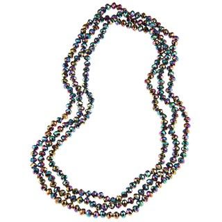 Mystic Fire Crystal Bead Necklace (8 mm)