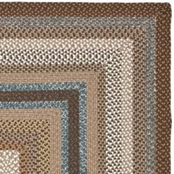 Hand woven Country Living Reversible Brown Braided Rug (8 x 10
